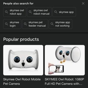 Skymee Owl Robot Pet Camera